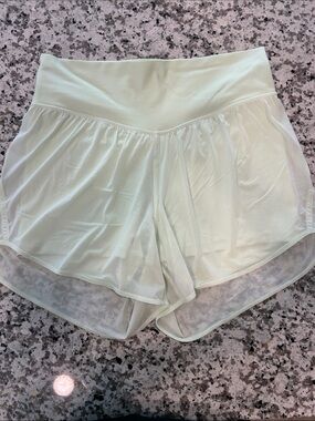 Lululemon Light Mint Athletic Skort-Style Running Shorts